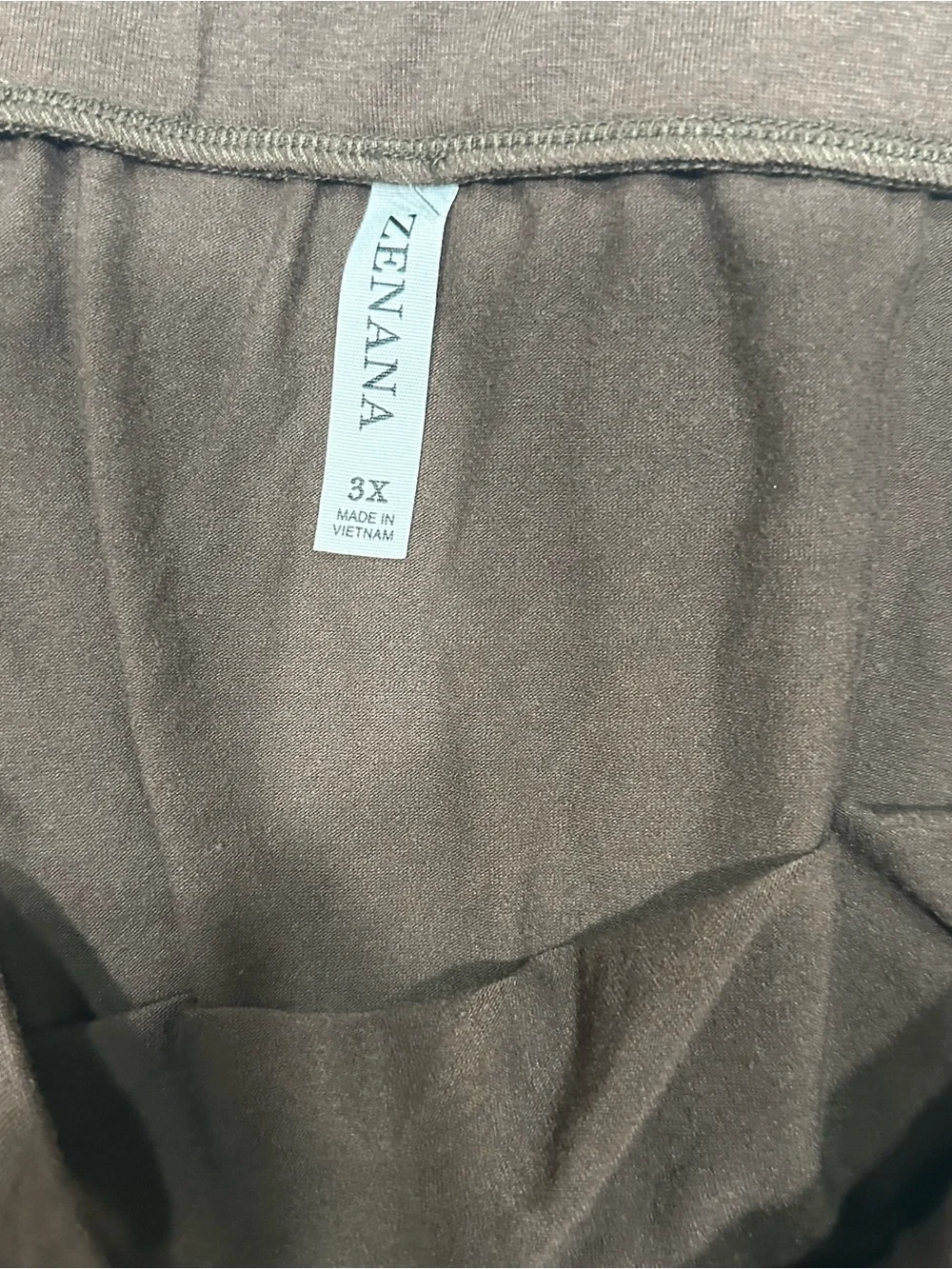 Zenana Outfitters Dark Brown Drawstring Midi Skirt
